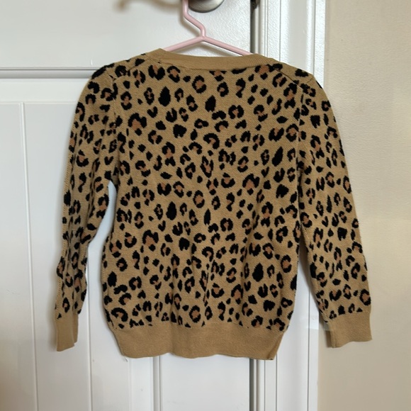 J. Crew CrewCuts cheetah print sweater. - Picture 2 of 3